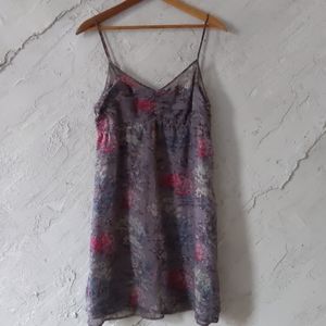 Floral spaghetti strap dress